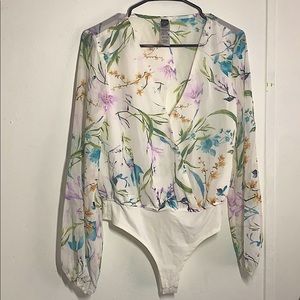 floral blouse bodysuit